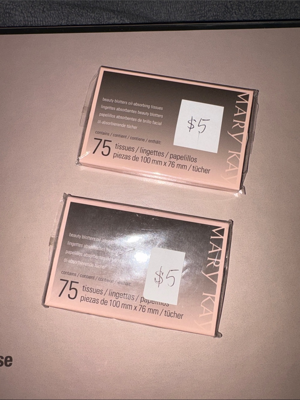 Mary Kay Beauty Blotters - Light Pink Pack (2 Pack)